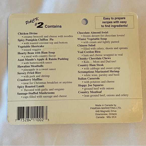 4 Vintage Company’s Coming Cookbooks ✨BONUS New/Unopened 70’s Recipe Car… - Picture 8 of 9